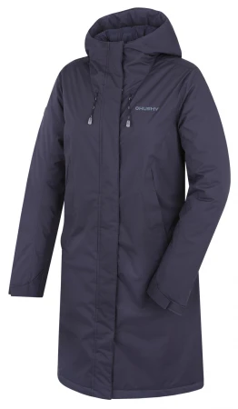 Husky Narvik L dark blue dámský hardshellový plněný kabát
