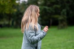 Husky Narvik L light pink dámský hardshellový plněný kabát