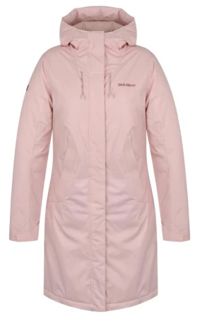 Husky Narvik L light pink dámský hardshellový plněný kabát