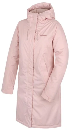 Husky Narvik L light pink dámský hardshellový plněný kabát