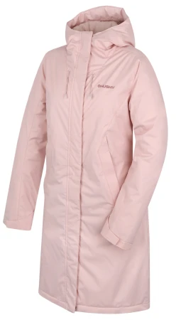 Husky Narvik L light pink dámský hardshellový plněný kabát