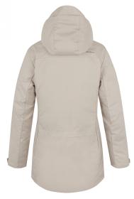 Husky Naveli L beige dámský hardshellový plněný kabát