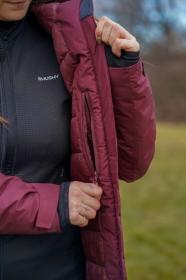 Husky Naveli L dark bordo dámský hardshellový plněný kabát