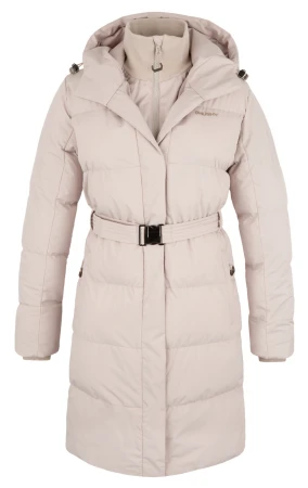 Husky Nerine L beige dámský hardshellový plněný kabát