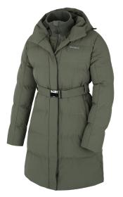 Husky Nerine L khaki dámský hardshellový plněný kabát