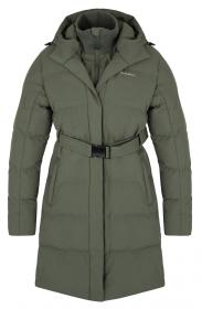 Husky Nerine L khaki dámský hardshellový plněný kabát