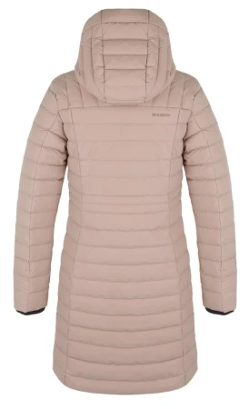Husky Daili L beige dámský péřový kabát