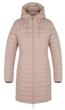 Husky Daili L beige dámský péřový kabát