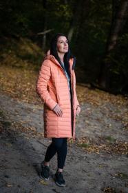 Husky Daili L faded orange dámský péřový kabát