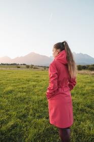 Husky Sephie L red dámský softshell kabát