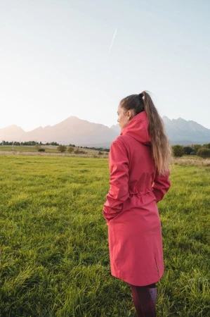 Husky Sephie L red dámský softshell kabát