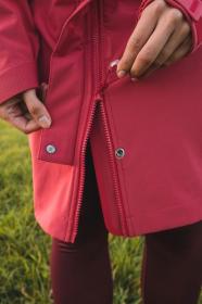 Husky Sephie L red dámský softshell kabát