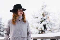 Husky Sephie L red dámský softshell kabát