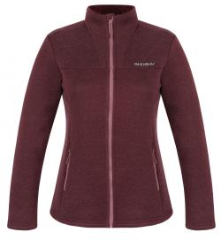 Husky Akra L dark bordo dámský svetr na zip