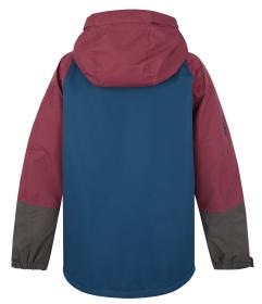 Husky Dětská hardshell bunda Nicker K tm. vínová/tm. modrá