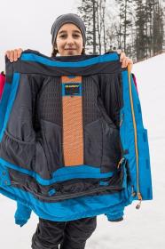 Husky Gonzal modrá dětská ski bunda