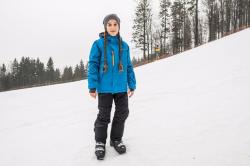 Husky Gonzal modrá dětská ski bunda