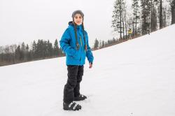 Husky Gonzal modrá dětská ski bunda