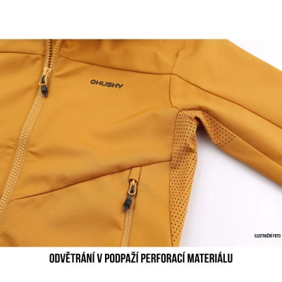 Husky Dětská softshell bunda Sonny K modrá POUZE 152 (VÝPRODEJ)