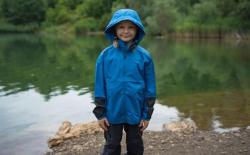 Husky Dětská softshell bunda Sonny K modrá POUZE 152 (VÝPRODEJ)