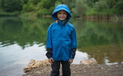 Husky Dětská softshell bunda Sonny K modrá POUZE 152 (VÝPRODEJ)