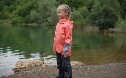 Husky Dětská softshell bunda Sonny K modrá POUZE 152 (VÝPRODEJ)