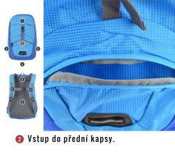 Husky Junny 15l modrý dětský batoh