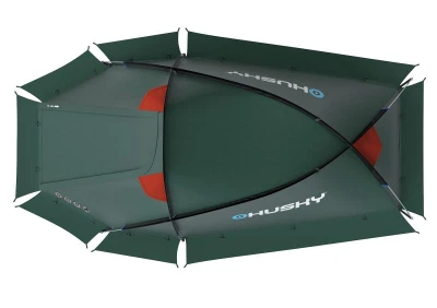 Husky Flame 2 zelený expediční stan pro 2 osoby
