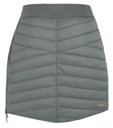 Husky Freez L mustard/dk. grey green dámská oboustranná zimní sukně POUZE L (VÝPRODEJ)