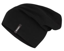 Husky Merhat black merino čepice