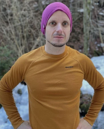 Husky Merhat faded bordo merino čepice
