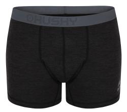 Husky Mex M black merino termoprádlo boxerky
