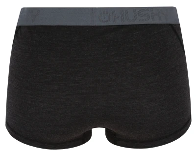Husky Meties L black merino termoprádlo Kalhotky