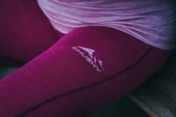 Husky Merea L faded bordo merino termoprádlo kalhoty