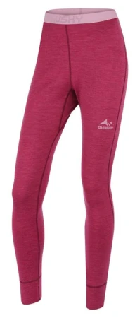 Husky Merea L faded bordo merino termoprádlo kalhoty