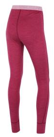Husky Merea L faded bordo merino termoprádlo nohavice
