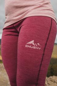 Husky Merea L faded bordo merino termoprádlo nohavice