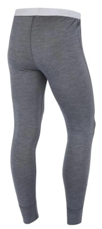 Husky Merea M dark grey/light grey merino termoprádlo kalhoty