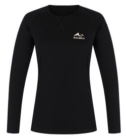 Husky Merow L black dámske merino tričko