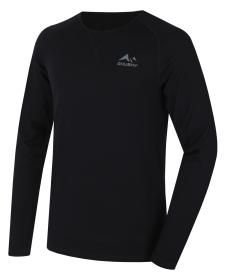 Husky Merow M black pánské merino triko