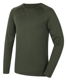 Husky Merow M green pánské merino triko