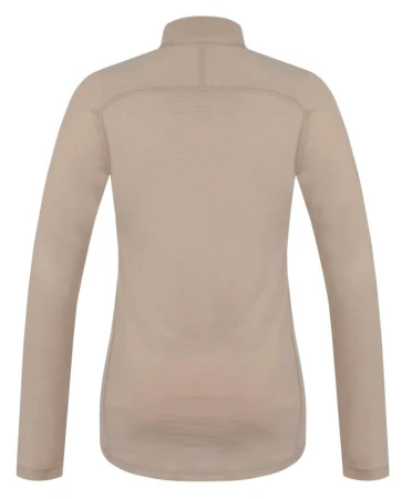 Husky Merow Zip L beige dámske merino tričko