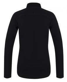 Husky Merow Zip L black dámske merino tričko