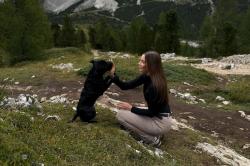 Husky Merow Zip L black dámske merino tričko