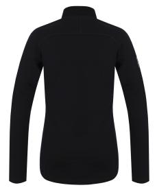 Husky Merow Zip L black dámske merino tričko