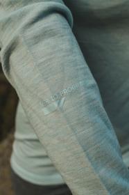 Husky Merow Zip L faded mint merino termoprádlo triko