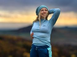 Husky Merow Zip L faded mint merino termoprádlo triko