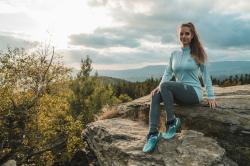 Husky Merow Zip L faded mint merino termoprádlo triko