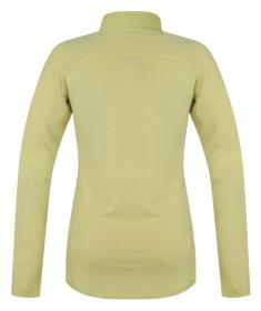 Husky Merow Zip L light green dámske merino tričko
