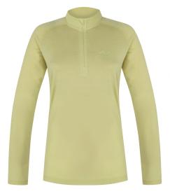 Husky Merow Zip L light green dámske merino tričko